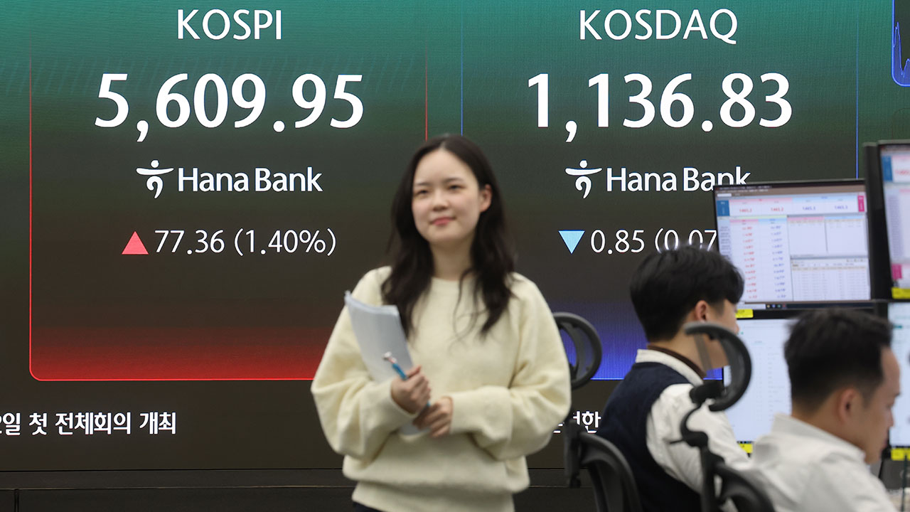 코스피, 1.4% 올라 5,600선 회복‥이틀 연속 상승 마감
