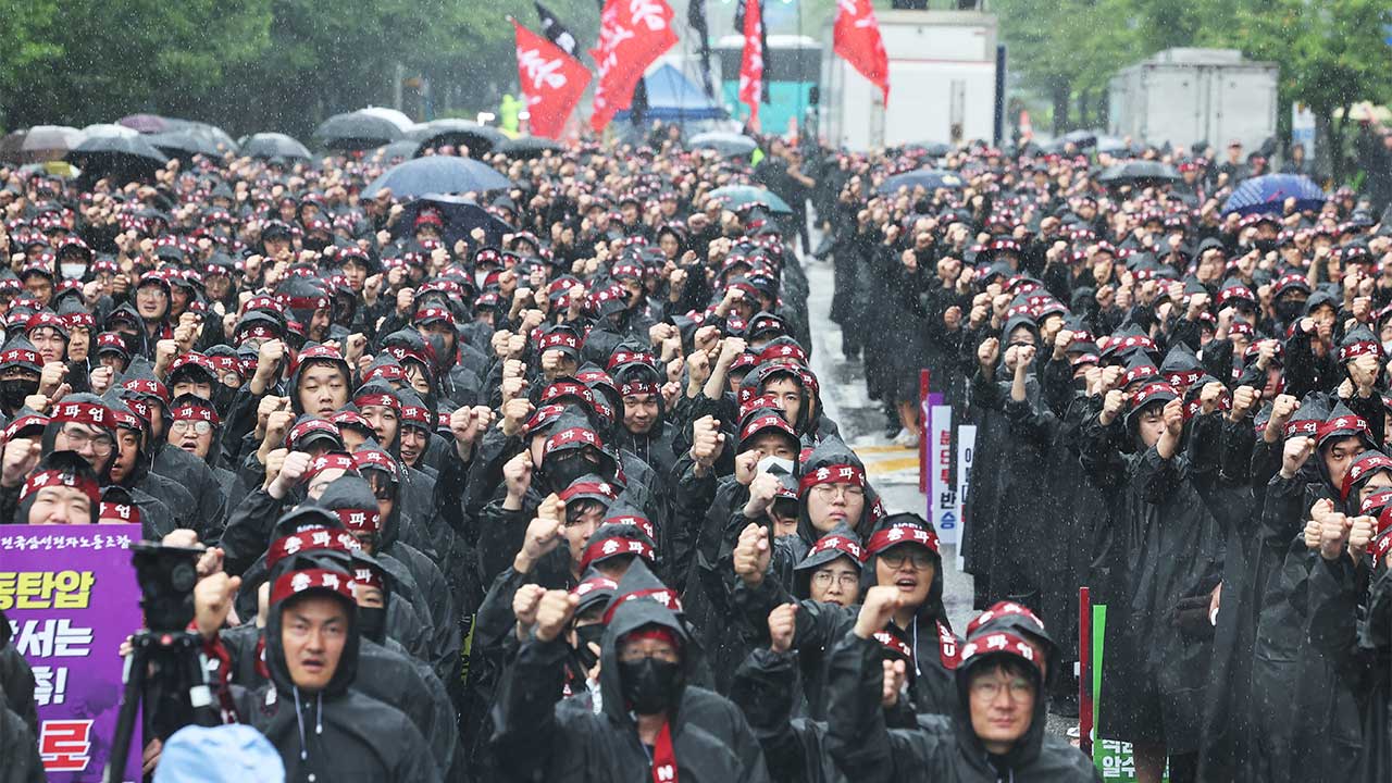 삼성전자 노조, 쟁의행위 투표 93%로 가결‥5월 총파업 예정