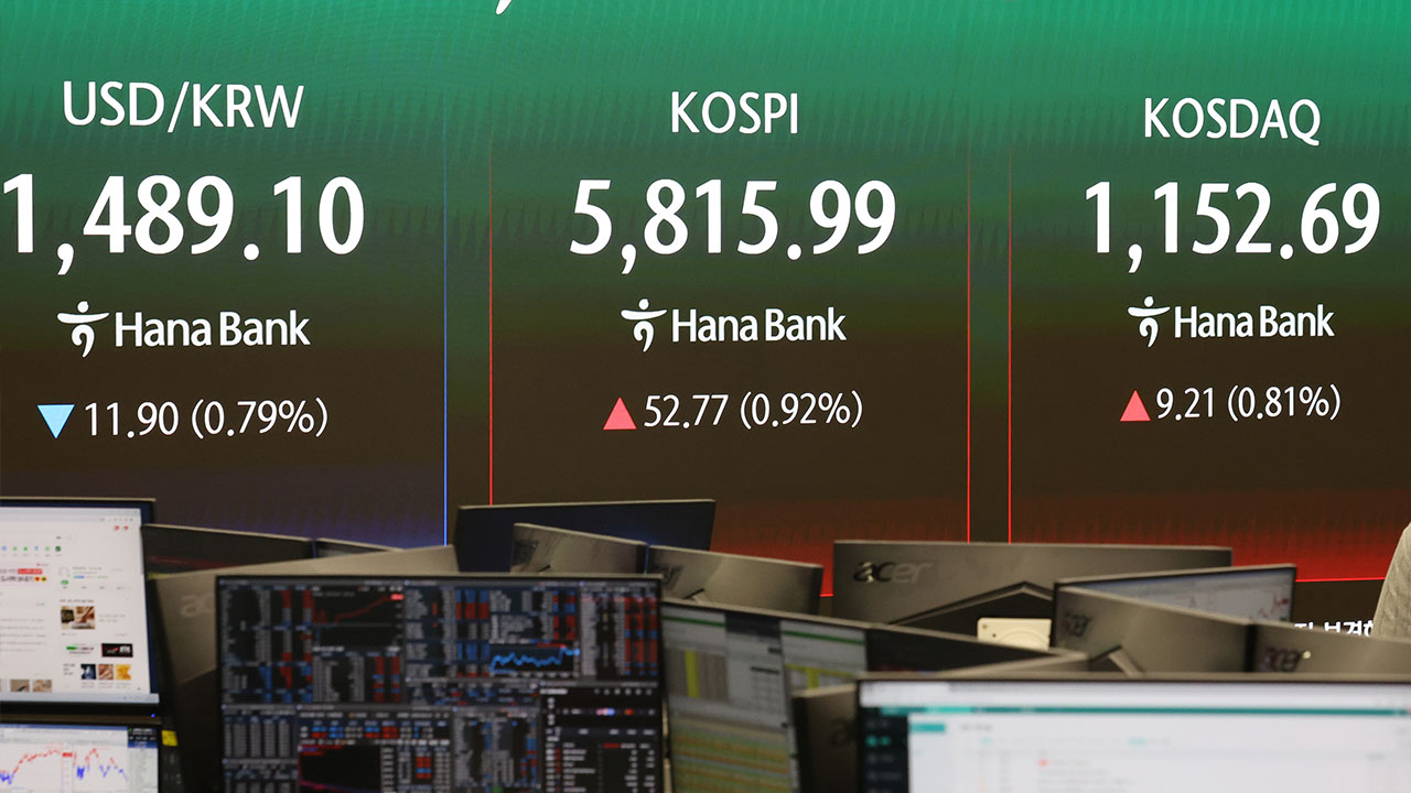 코스피 상승 출발 5,800선 회복‥원달러 환율도 하락