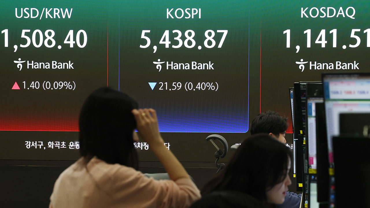 5,200까지 밀렸던 코스피 5,438로 장 마감‥환율 1,508.9원 