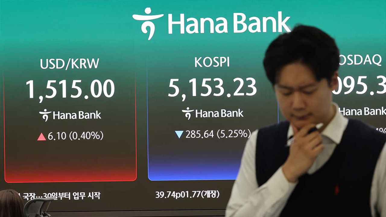 코스피 5,180으로 급락 출발‥환율 1,513원