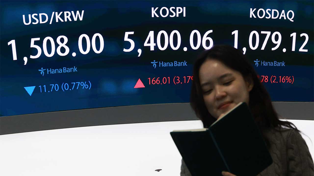 코스피 장 초반 상승세 5,400 넘어‥환율 1,510원으로 시작