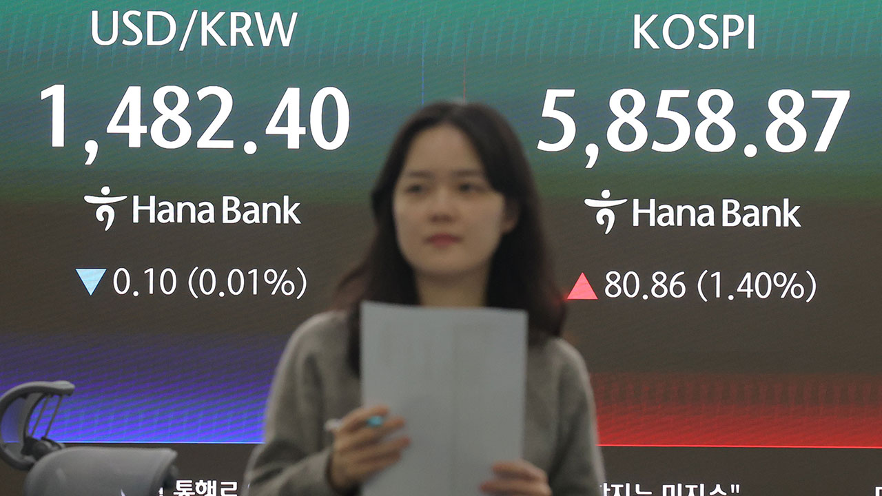 미-이란 협상 기대감에 코스피 소폭 상승 마감‥환율 1,482.5원