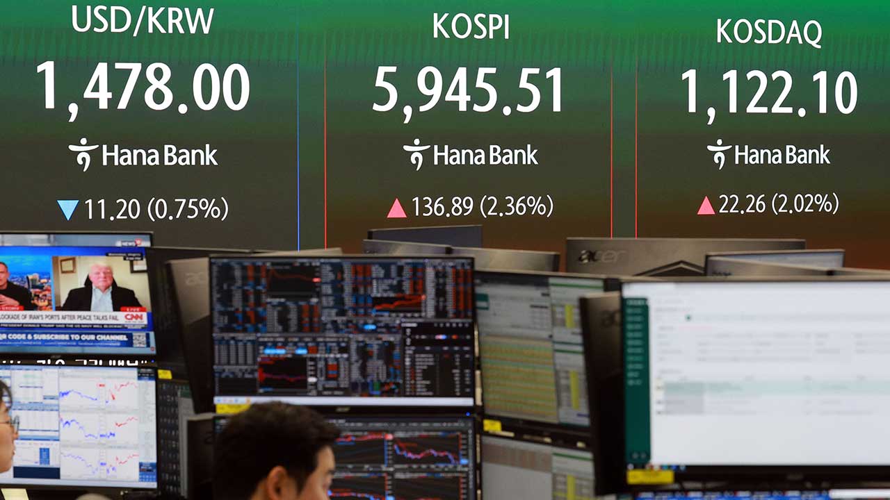 코스피 장중 6천 돌파‥전쟁 발발 이후 처음