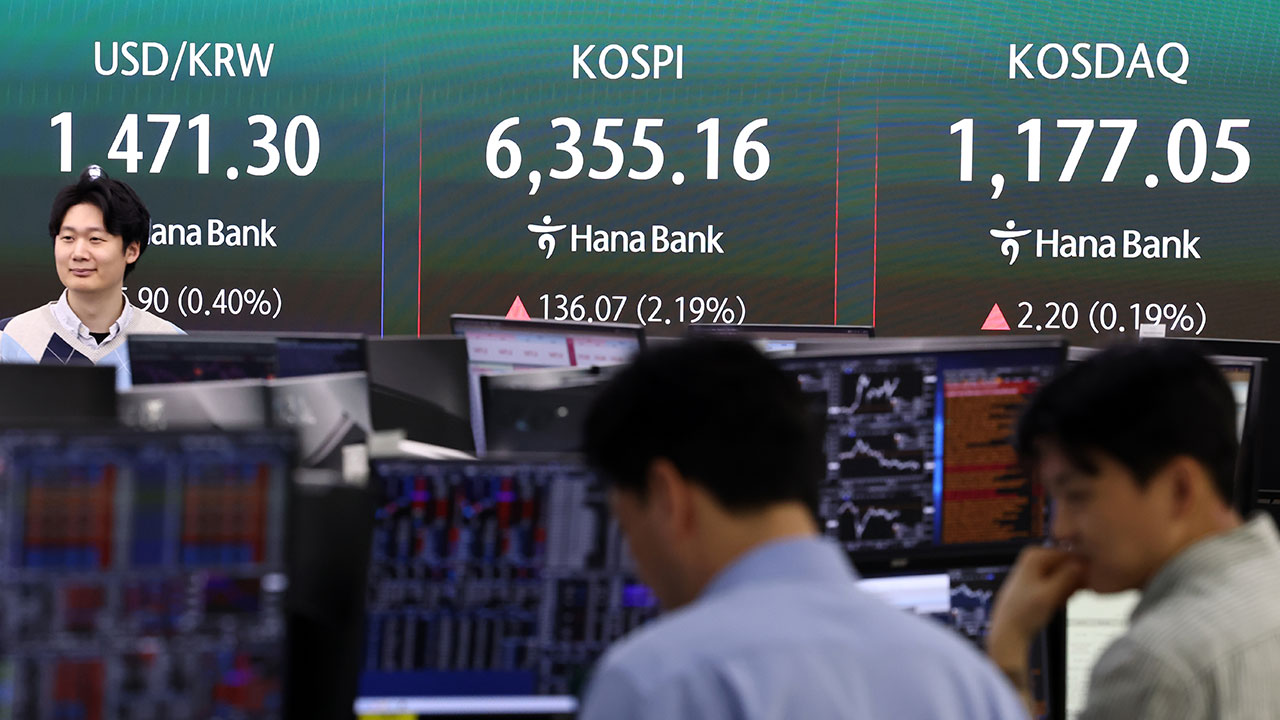 코스피, 2달 만에 장중 사상 최고치 6,355.39 돌파