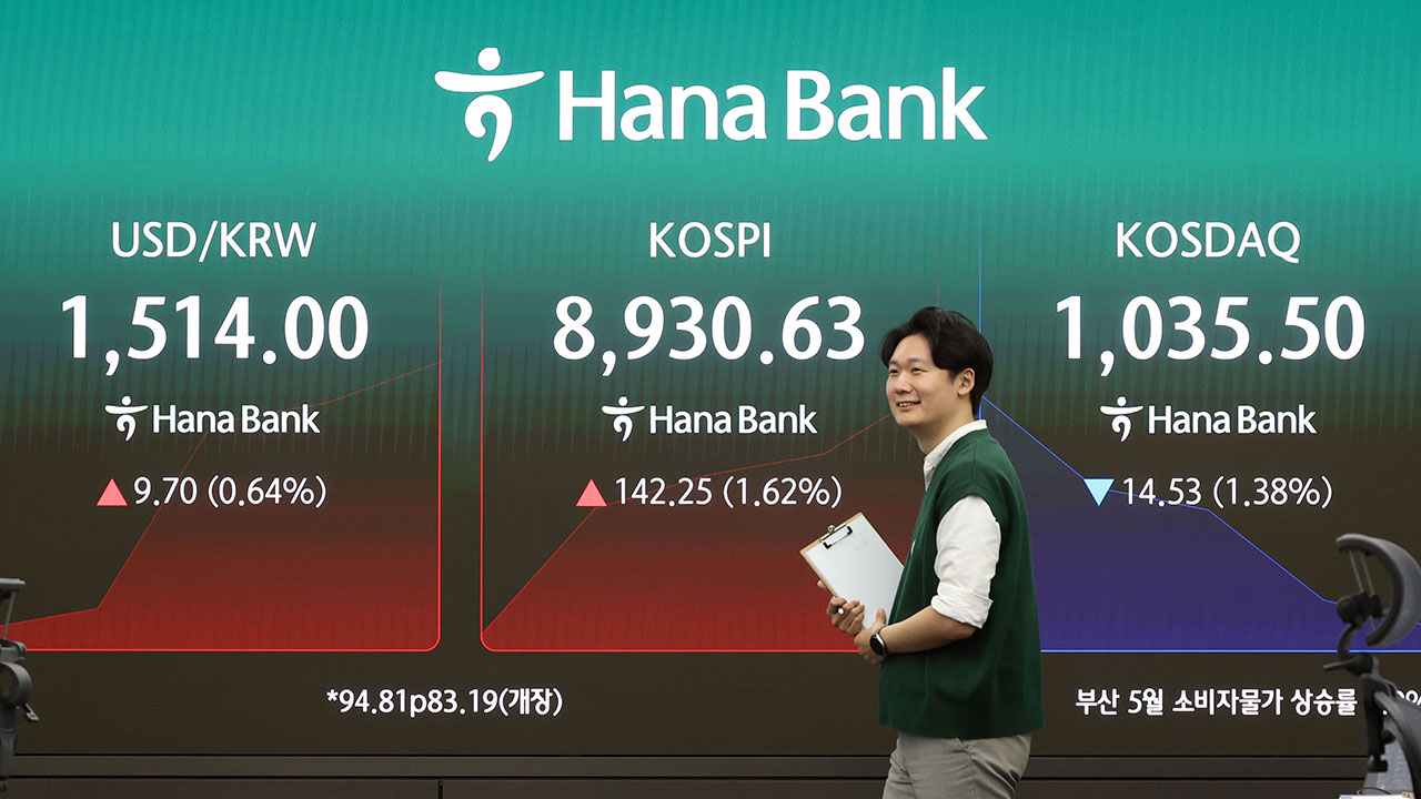 코스피, 한때 8,900선 찍고 변동성 확대하며 등락 거듭