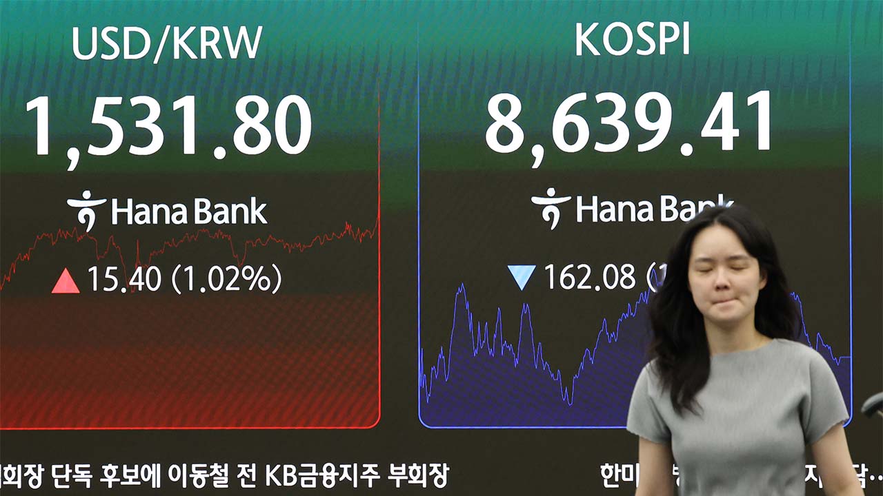 환율 야간거래서 1,540원 넘겨‥2009년 금융위기 이후 최대