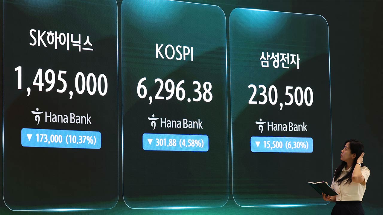 반도체주 폭락에 코스피 4.5% 급락... 시장에 무슨 일이?
