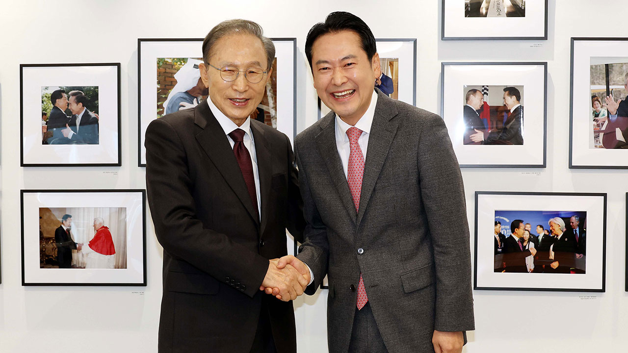 이명박, 장동혁 향해 "항상 국민 보고 정치해야‥화합해야 할 때"