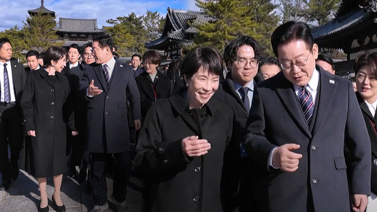 이 대통령 "고향 안동에 모셔야겠다" 다카이치 "그곳에서 드럼 연주를"