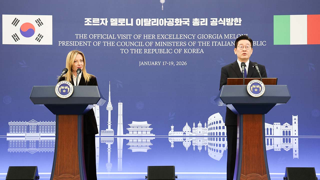 한국-이탈리아 정상, 경제·과학·문화 등 협력 강화‥"올해 내로 국빈 방문 와주시길"