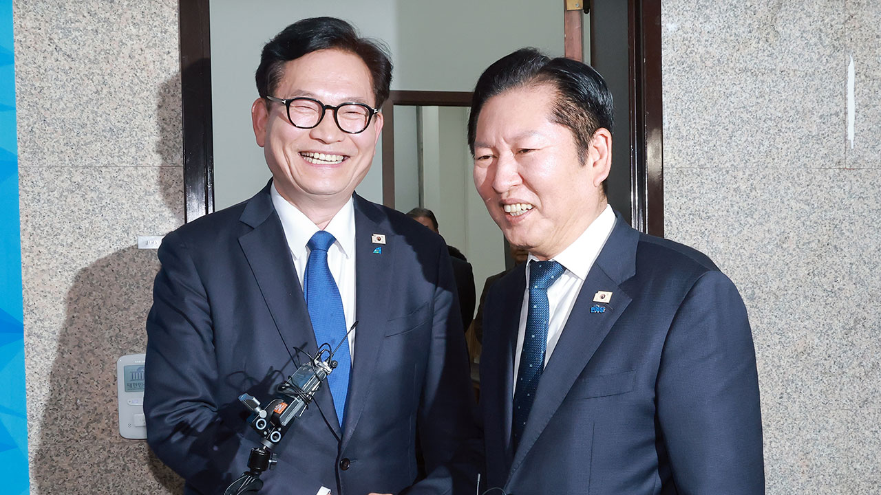 정청래, 김남준 이어 송영길도 면담‥송영길 "당 결정 따르겠다"