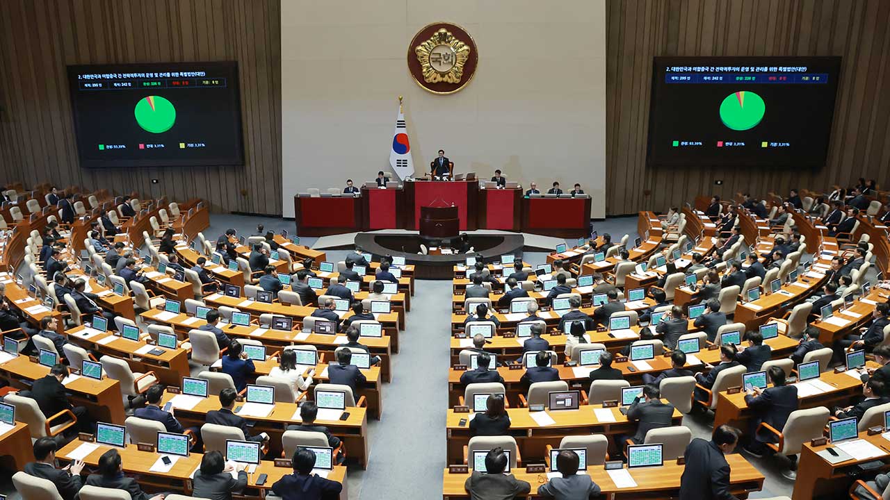 '대미투자특별법' 여야 합의로 국회 본회의 통과