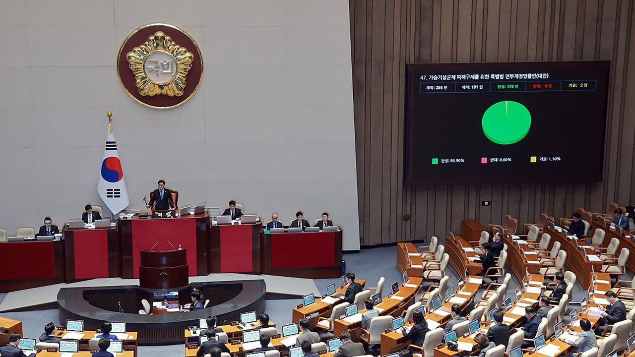 "국가가 늦어서 죄송합니다" 가습기살균제특별법 개정안 본회의 통과