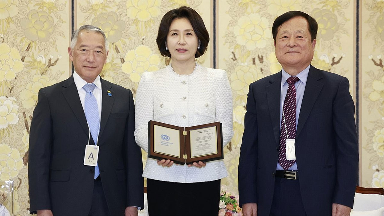 김혜경 여사, 국제백신연구소 한국후원회 명예회장 추대‥"뜻깊은 여정에 동행"