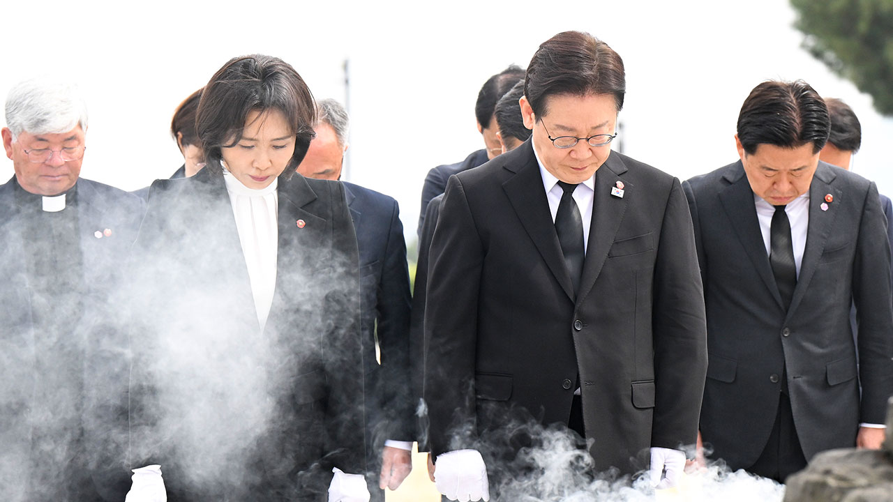 이 대통령, 제주 4·3 평화공원 참배‥"국가폭력 민형사 시효 폐기"