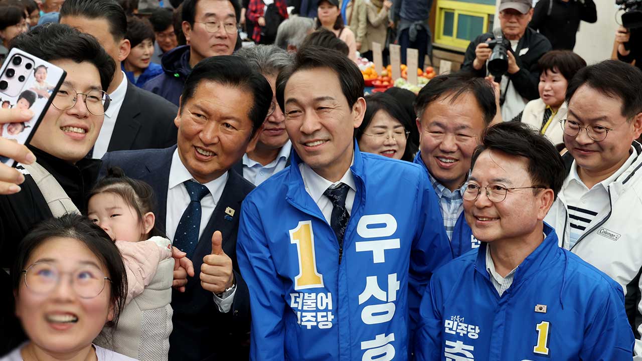 정청래 "파란 바람으로 전국서 승리할 것‥후보들 몸 낮춰야"