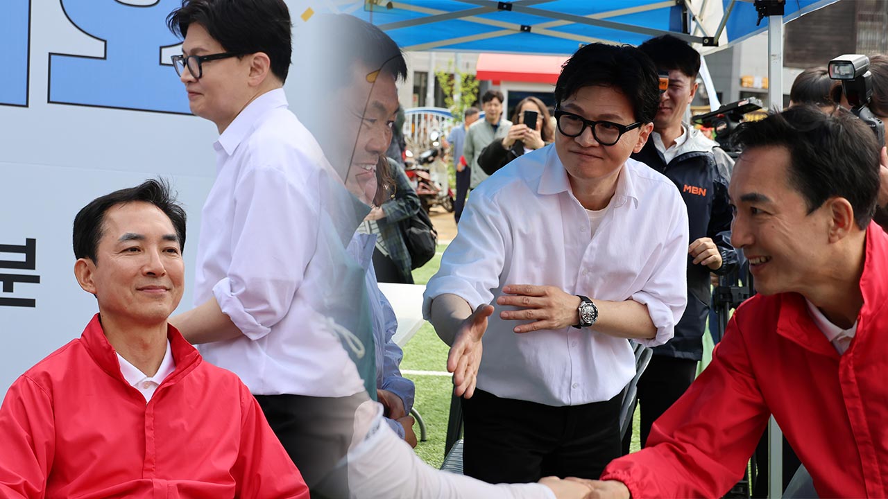 부산 북갑 보선 경쟁 한동훈·박민식, 대화없이 어색한 첫 조우