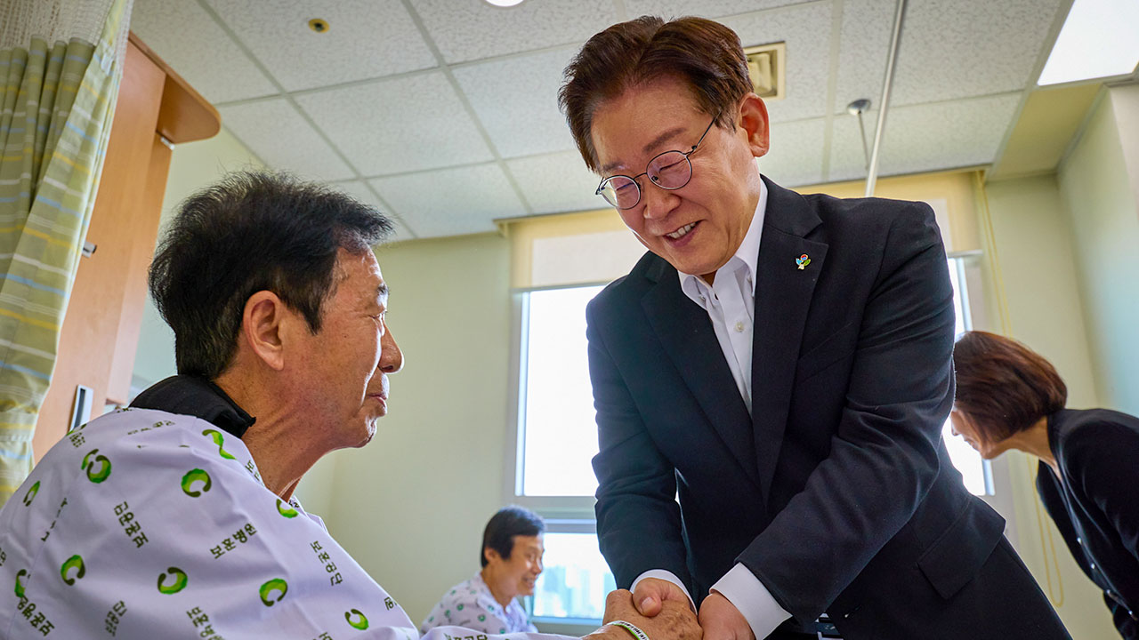 이 대통령, '입원 치료' 국가유공자 위문‥"국가유공자 예우, 국가의 기본 책무"