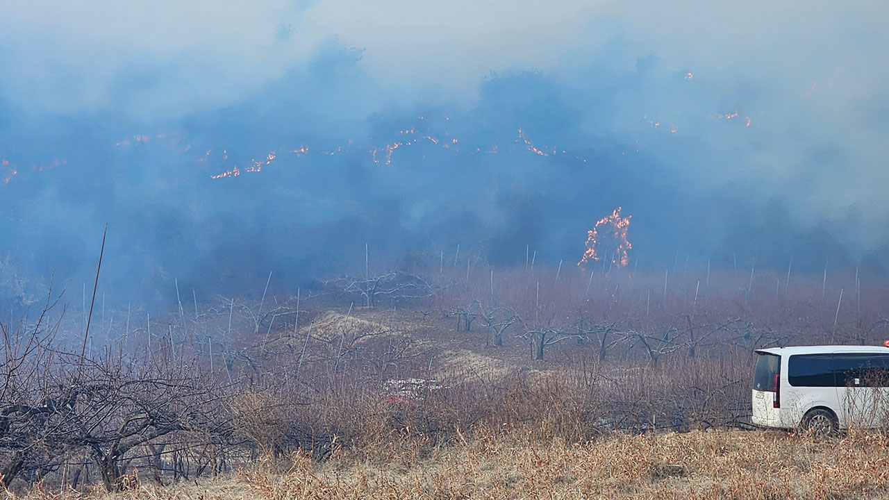 경북 의성군 산불에 대응 '2단계'‥주민 대피명령 발령