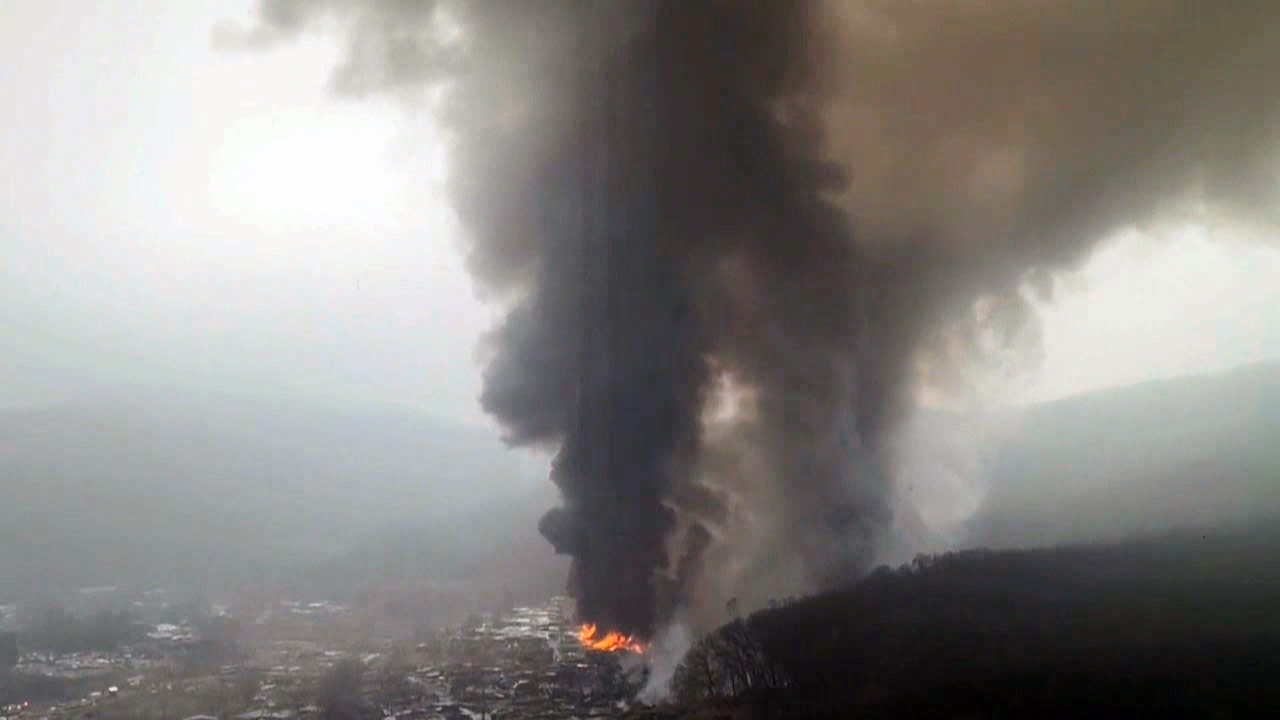 서울 구룡마을 화재, 산불로 번져‥"짙은 안개로 소방헬기 이륙 어려워"