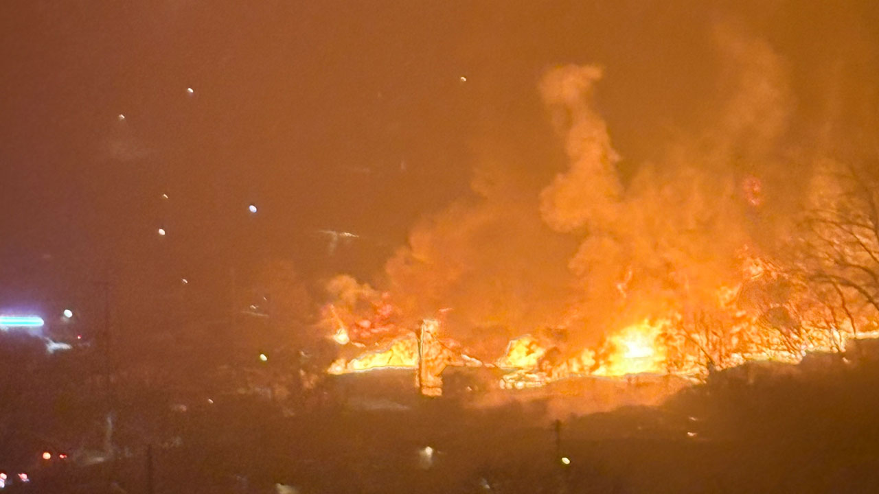 구룡마을 화재 진화 작업 관련 이미지