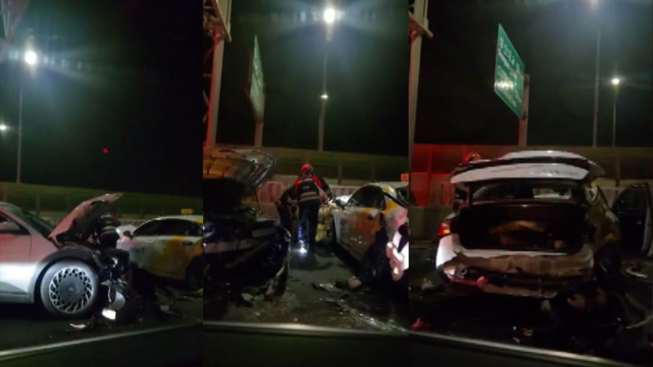 경기 광명 서해안고속도로서 차량 7대 연쇄 추돌‥2명 경상