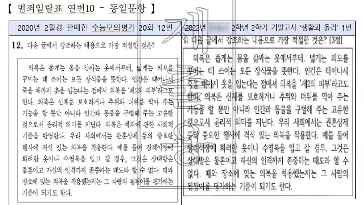 시대인재 교재 문항이 내신 문제에‥현우진·조정식 현직교사들과 '검은 뒷거래'