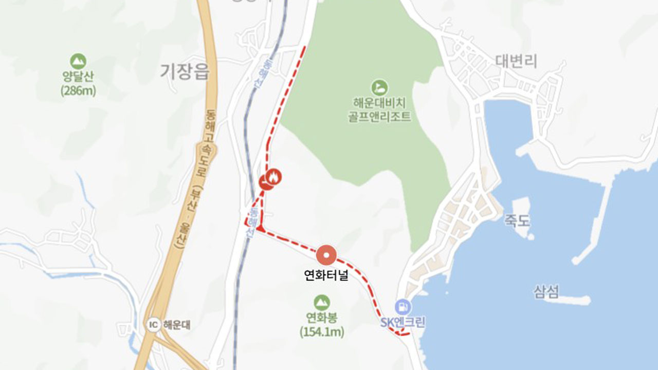 [속보] 부산 기장 산불로 인근 골프리조트 투숙객 대피 권고‥도로 통제
