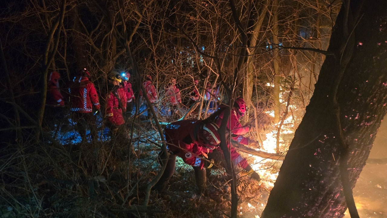 경기 연천군 야산서 불‥다친 사람 없어