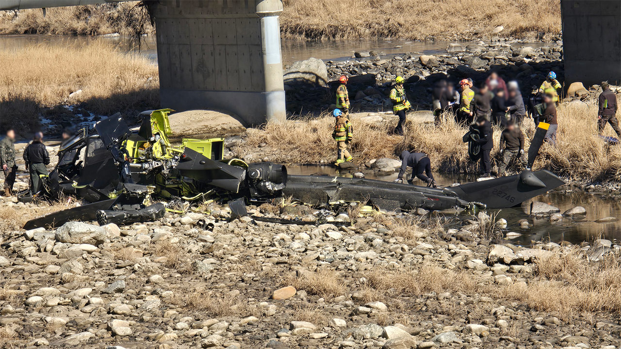 경기 가평군 조종면 군헬기 추락‥탑승자 2명 심정지