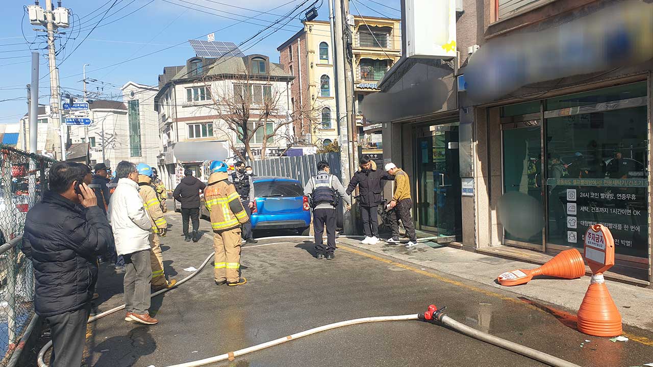 경기 수원 고시원 화재로 2명 중경상‥"담배꽁초서 발화 추정"