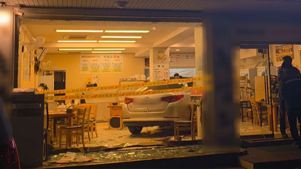 경기 김포시 음식점 차량 돌진 사고‥경찰 "브레이크 대신 엑셀 밟아"