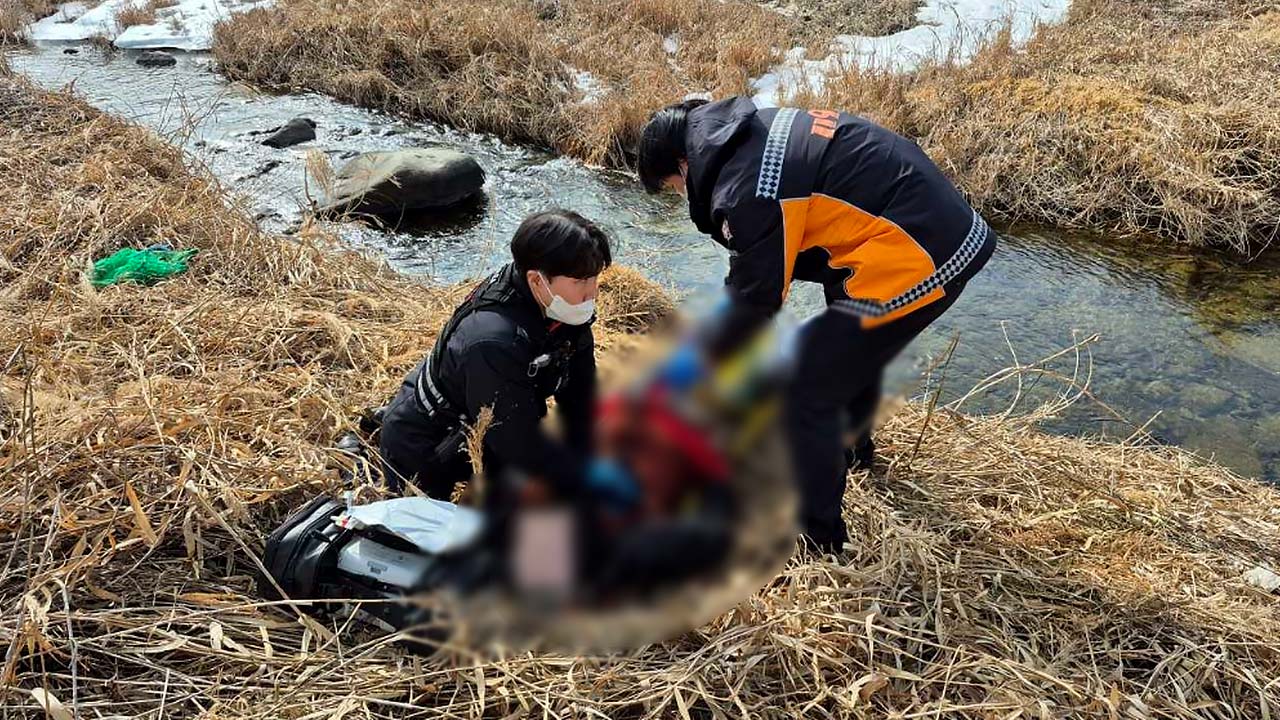 강원 원주 하천서 물고기 잡던 60대 '감전사'