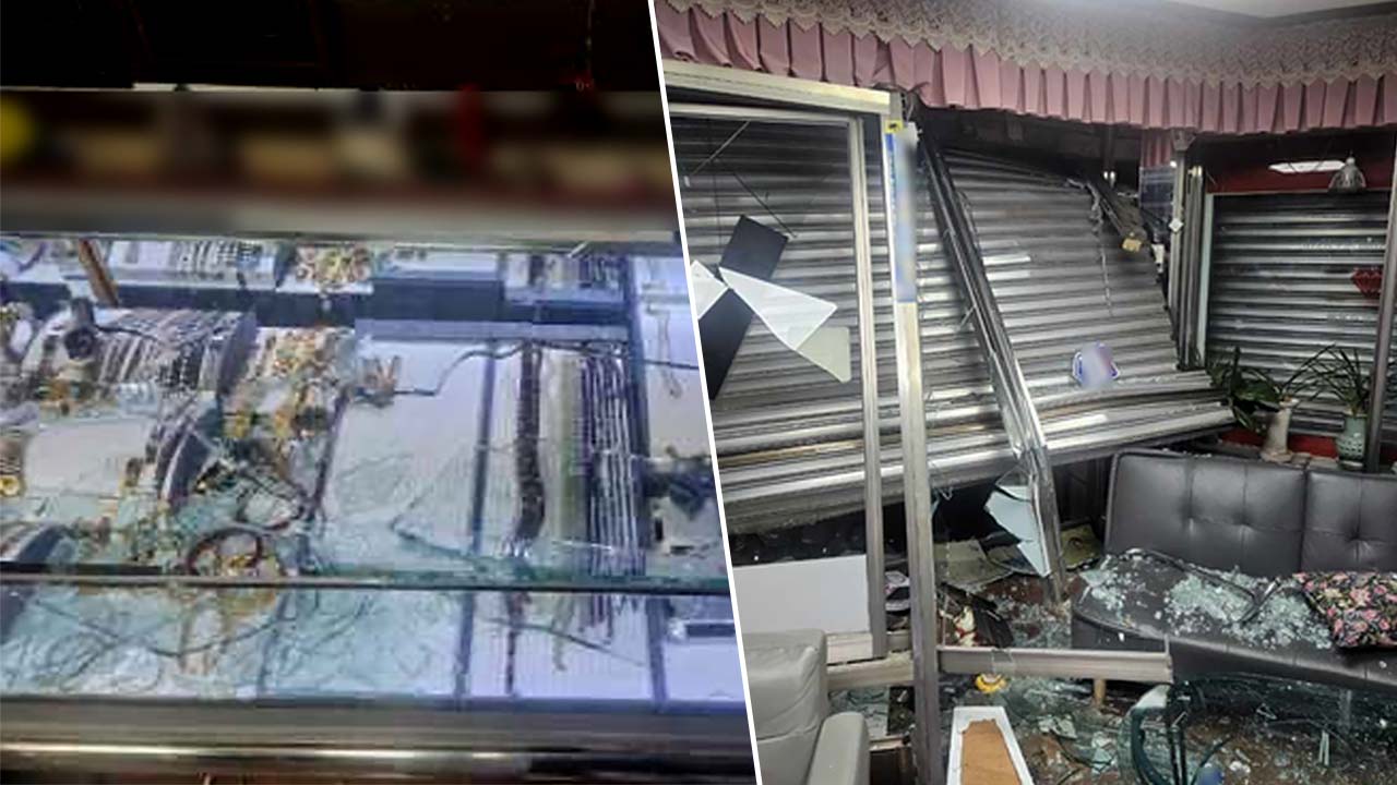 부산 수영서 훔친 차로 금은방 돌진‥귀금속 훔쳐 달아난 남성 검거