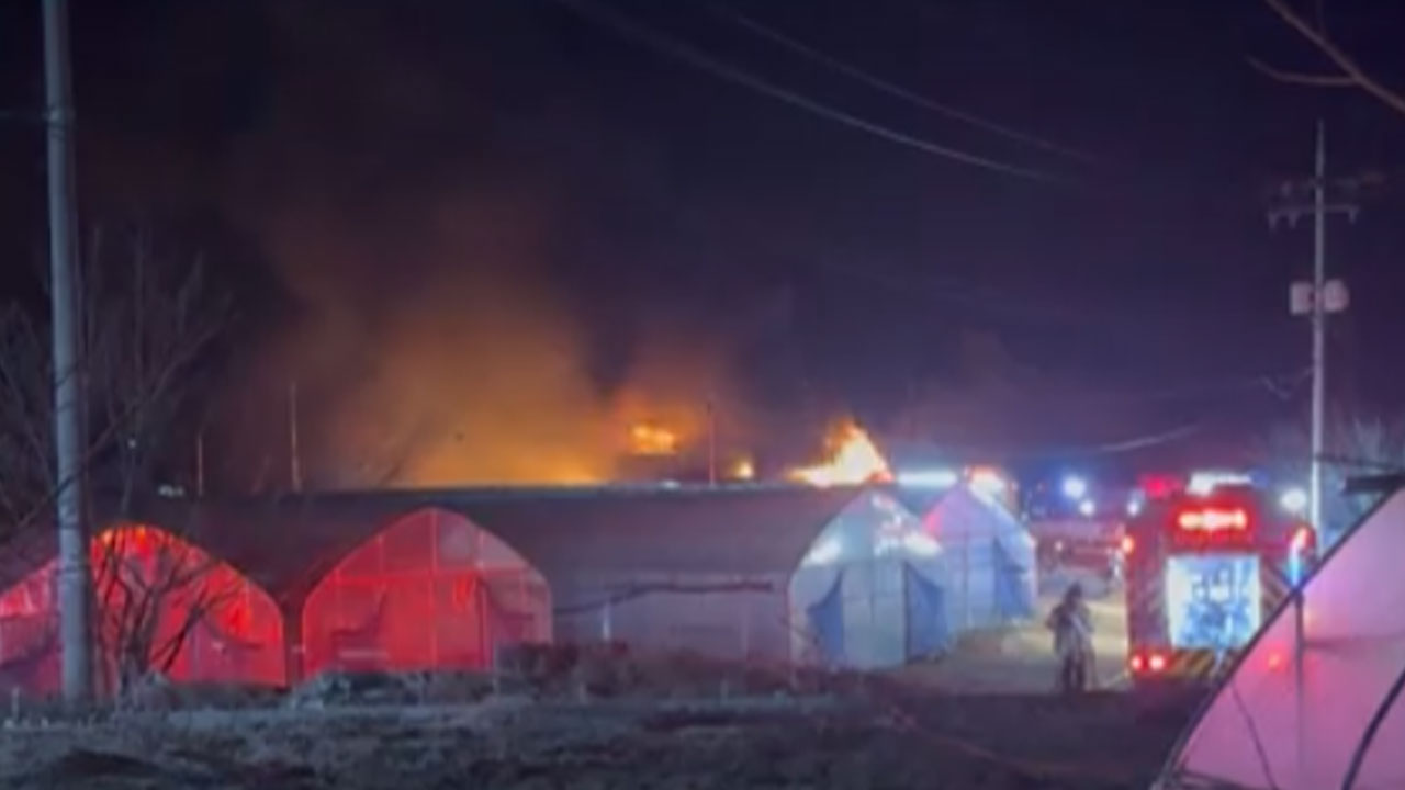 양평 창고 건물서 화재‥1층짜리 창고 전소