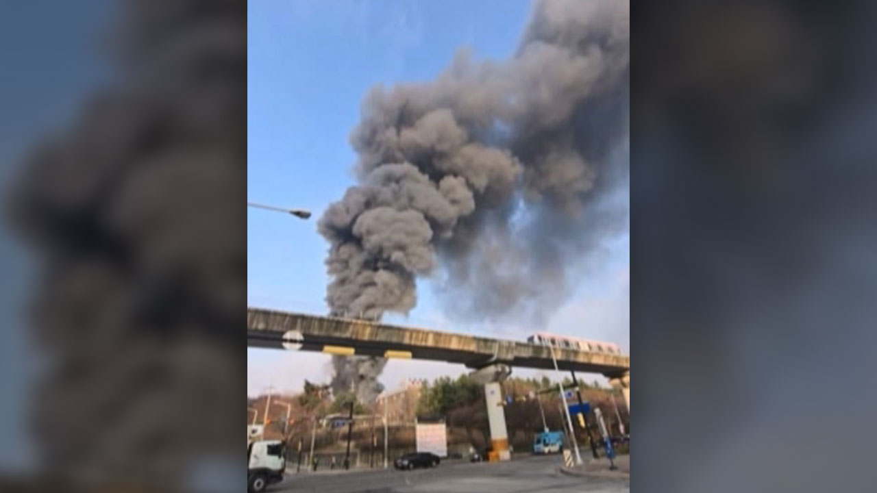 경기 의정부시 용현동 공장 화재‥대응 1단계 진화 중