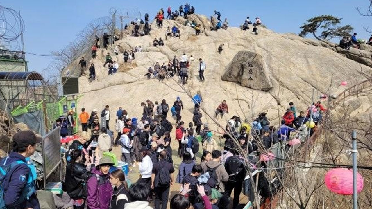 "관악산 운발 없다 메롱" 래커칠‥경찰 수사 의뢰