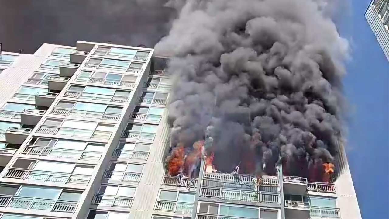 경기 의왕 아파트서 큰불‥1명 추락해 숨져