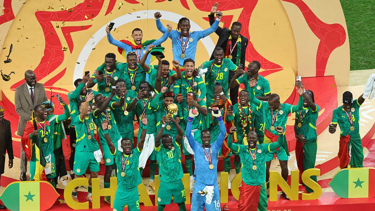 아프리카 네이션스컵 결승 세네갈 vs 모로코 경기 장면