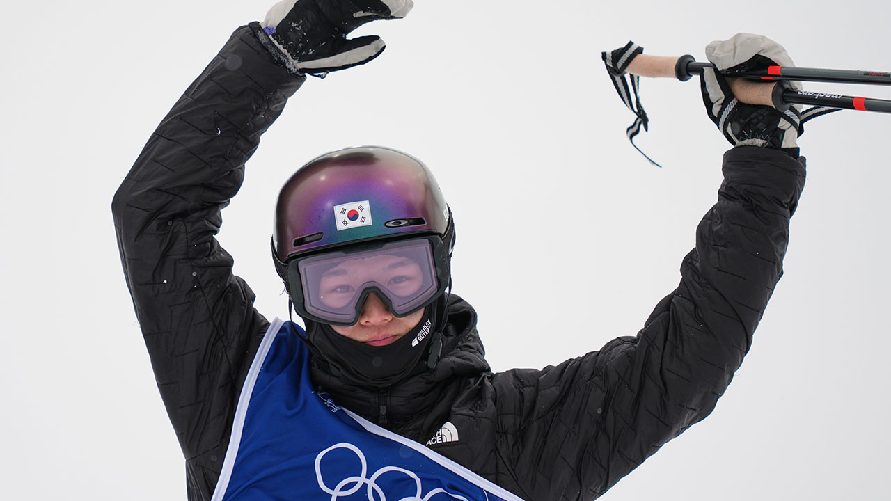 MBC 보도 화면: 이승훈 하프파이프 결선 진출