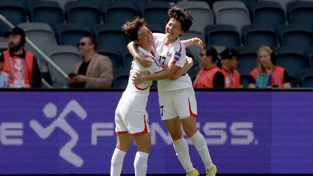 2경기에서 '8골 무실점' 북한 여자축구, 아시안컵 8강 눈앞 