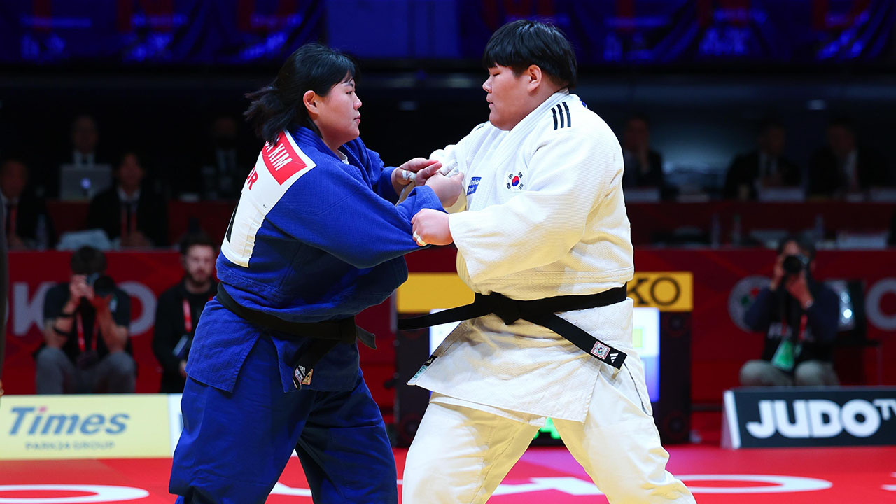 유도 최중량급 이현지, 김하윤 꺾고 아시안게임 출전권 획득