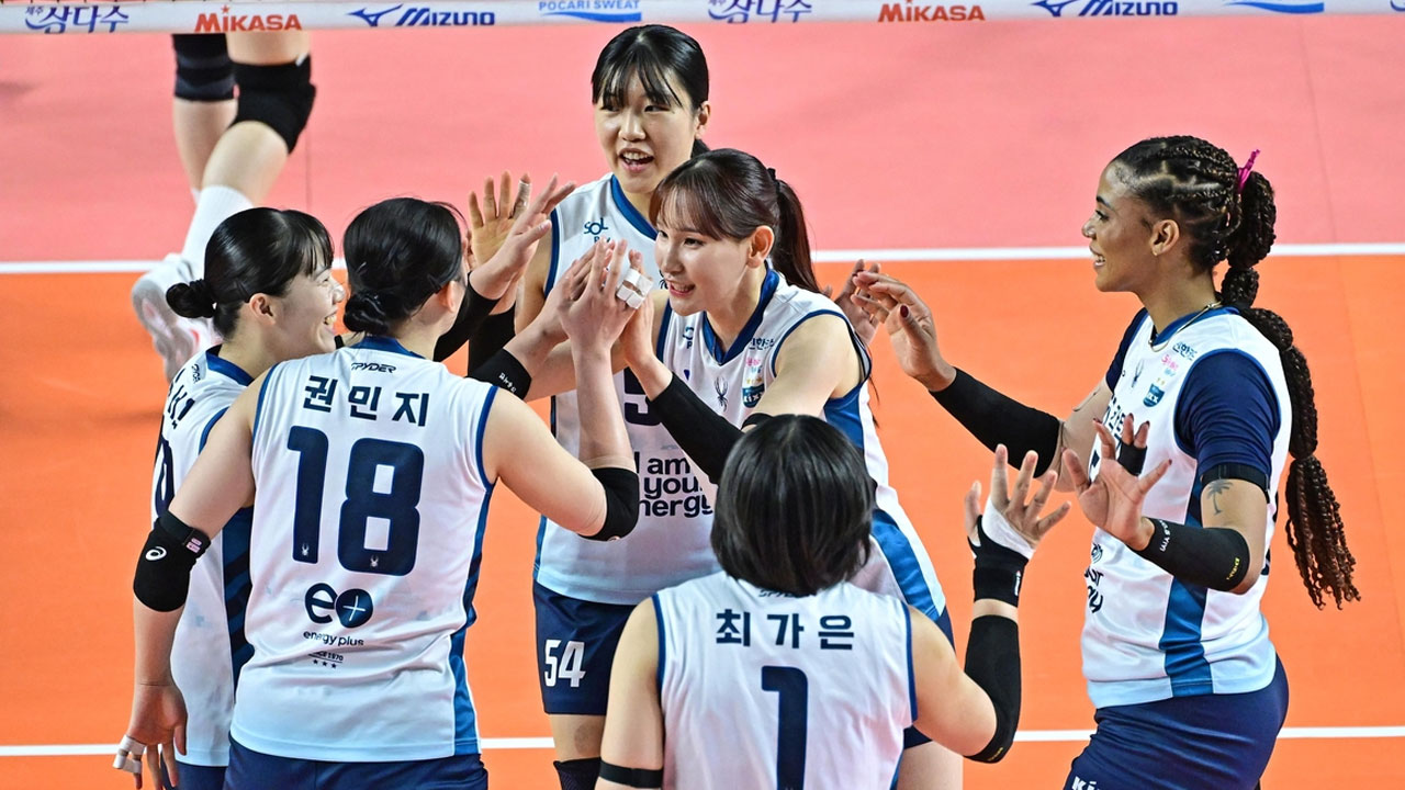 여자배구 GS칼텍스, 도로공사에 2연승‥챔프전 우승까지 1승