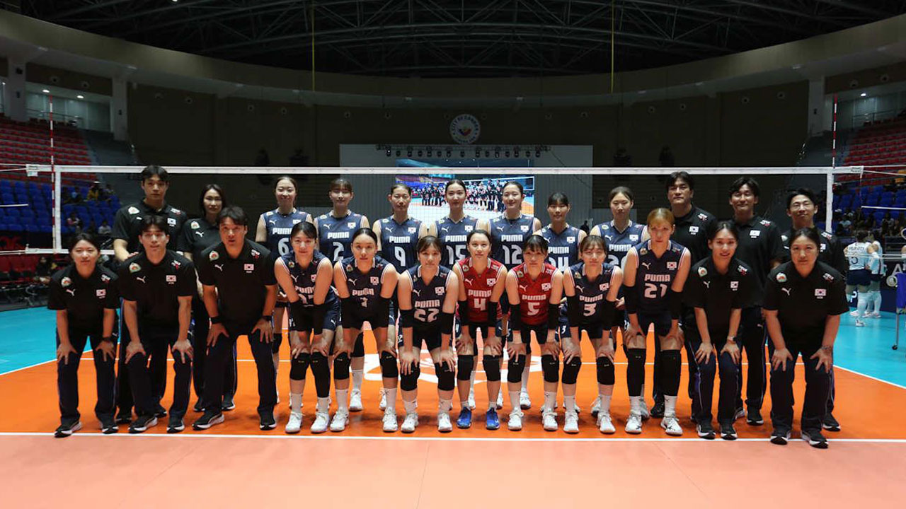 여자배구대표팀, AVC컵 우즈베크전서 3-0 완승‥A조 1위
