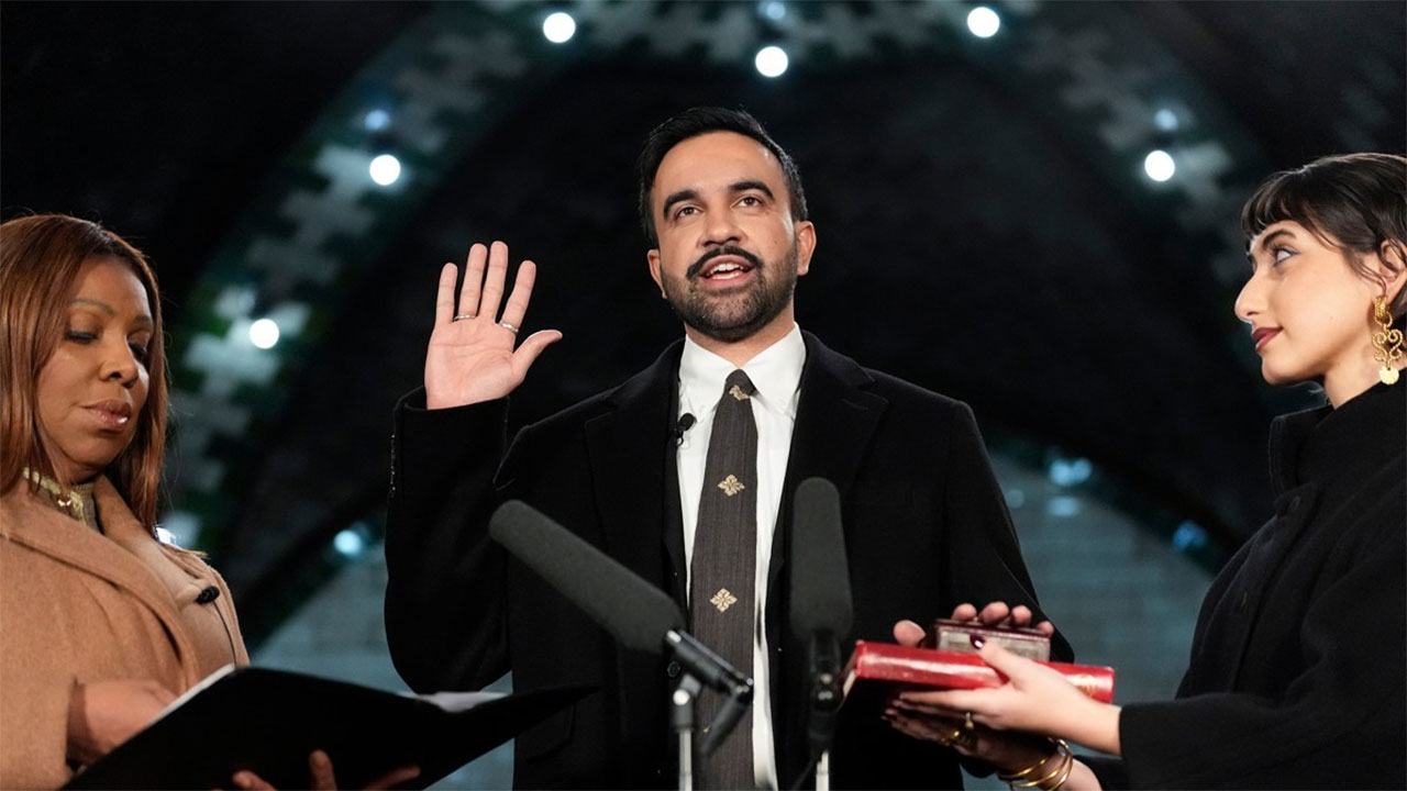 뉴욕시장 취임 맘다니 "새 시대 시작‥대담하게 시정 펼칠 것"