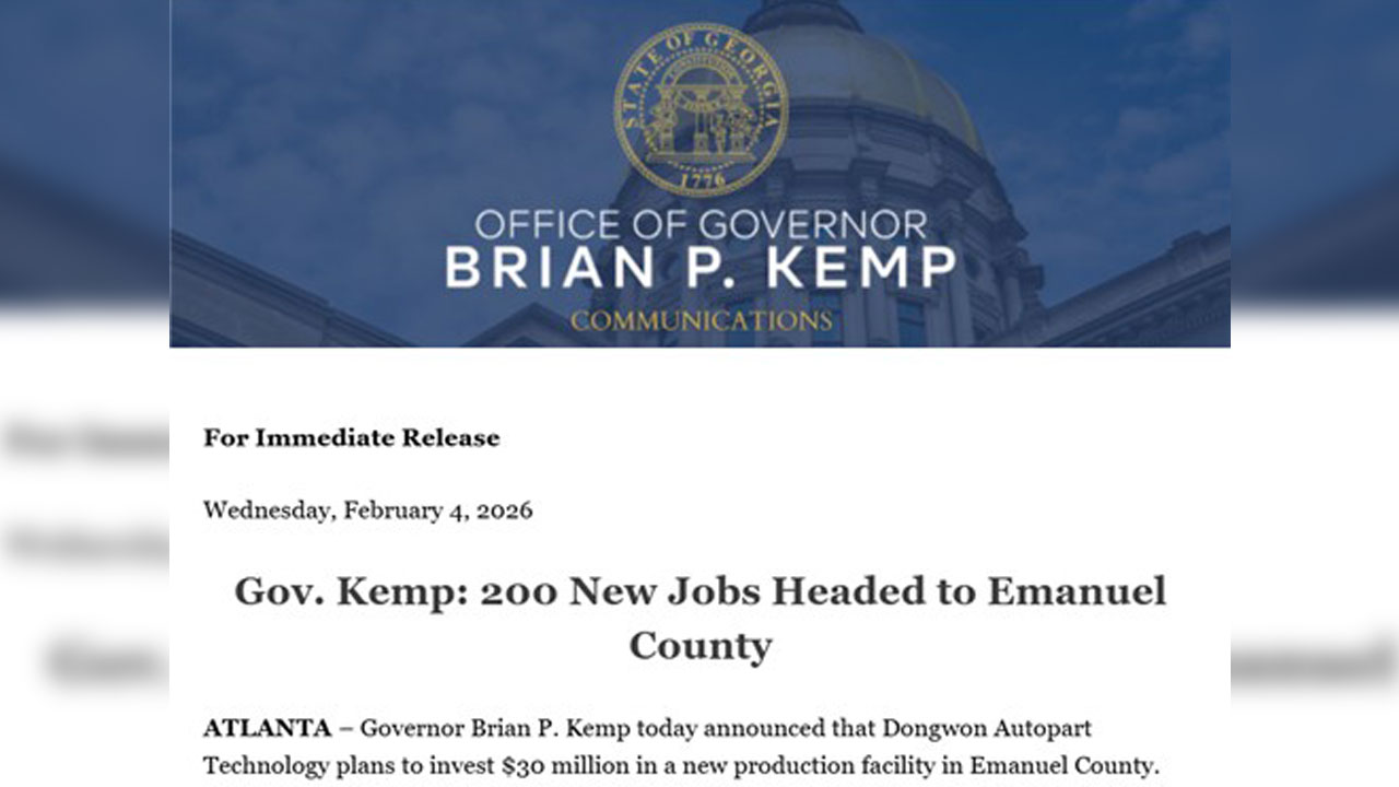 한국인 300명 구금사태 후 한기업 첫 미 조지아 현지 신규투자