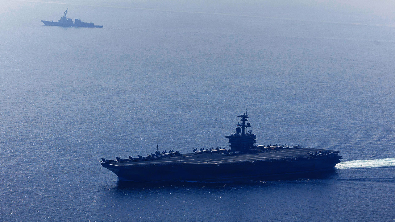 美항모전단, 이란 700㎞ 앞 오만 근해에 포진 확인