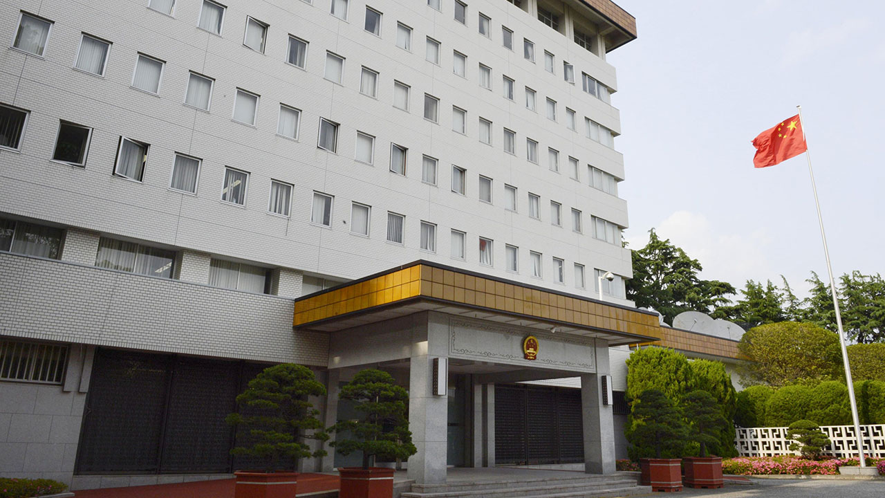 일본 정부, 중국대사관 자위대원 침입 사건 관련 "매우 유감"