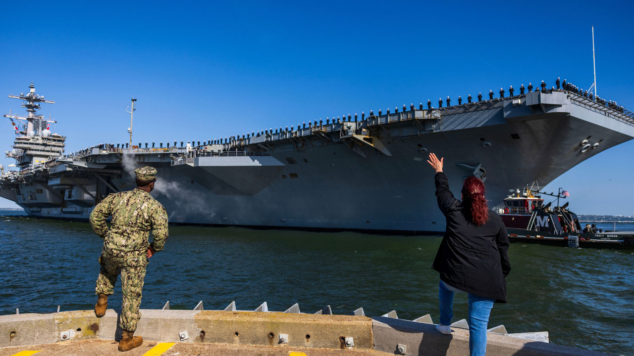 미 언론 "3번째 미군 항모 곧 중동 도착‥병력 6천 명 탑승"